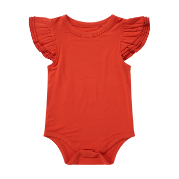 Emerson and Friends - Red Bamboo Flutter Baby Onesie Baby Clothes