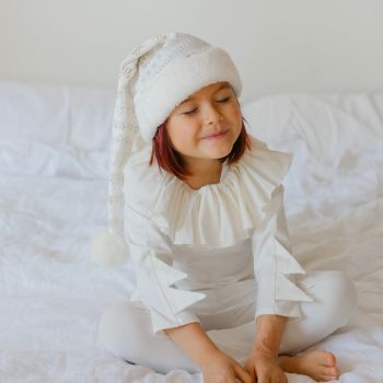 White Holiday Elf Pajama Costume