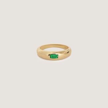 Amelia Dome Ring III - Emerald