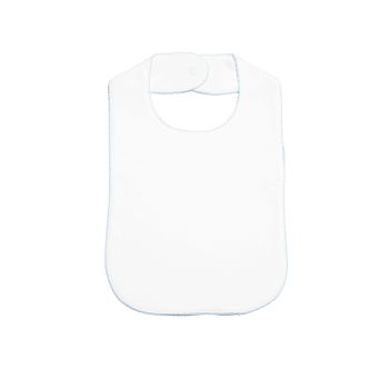 Classic Bib, White with Lt.Blue Trim