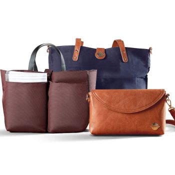 Carry-All Tote Trio (navy)
