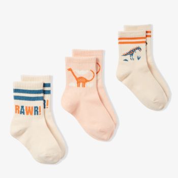 3 Pack Socks - Paleontology