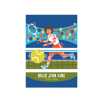 Billie Jean King Art Print