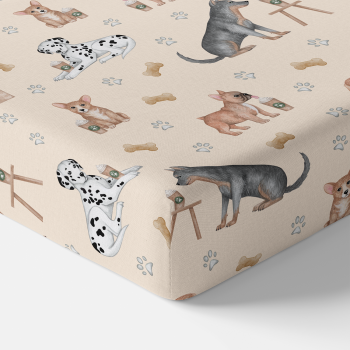 Pup Cup Crib Sheet