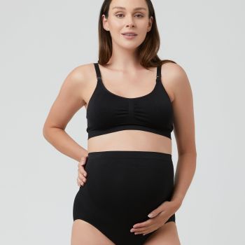 Seamless Nursing Bra Black