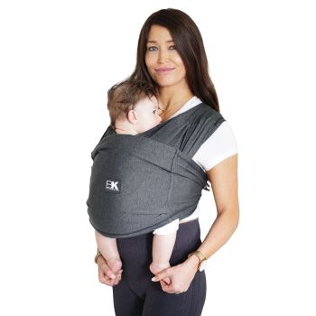 Baby K’tan Pre-Wrapped Ready To Wear - Active Yoga Heather Black- Baby Carrier