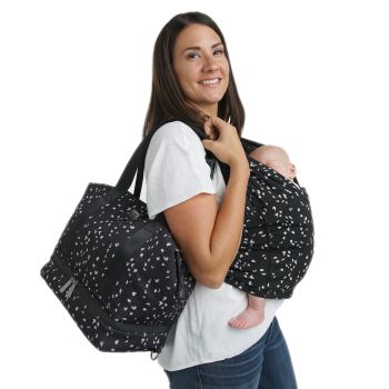 Baby K’tan Flex Diaper Bag - Sweetheart Black