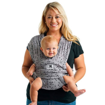 Baby K’tan Print Baby Carrier - Sweetheart Grey