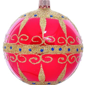 3.2" Glass Christmas Ornaments - Orient