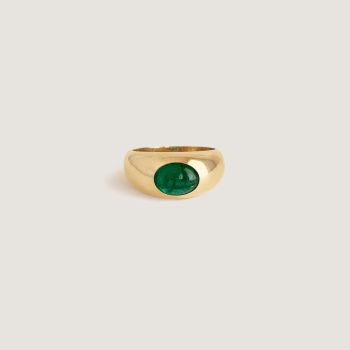 Amelia Dome Ring II - Emerald