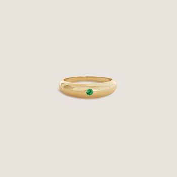 Amelia Dome Ring I - Emerald