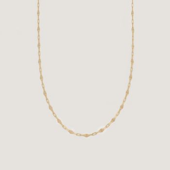 Diamond Cut Rolo Chain Necklace