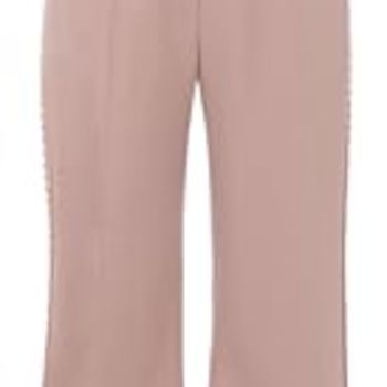 , Bead Embroidered and Cady Jumpsuit, 8, Champagne