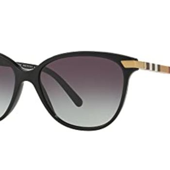 BE 4216 30018G Black Plastic Cat-eye Sunglasses Grey Gradient Lens