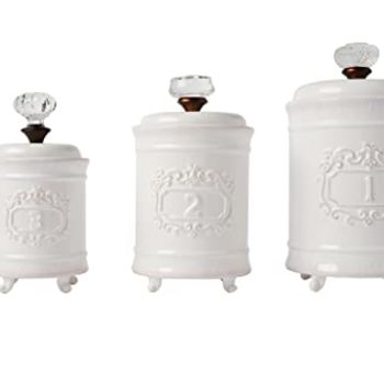 Kitchen Canister (Set of 3), White