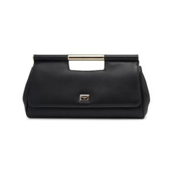 , Large Sicily Clutch Handbag, Black