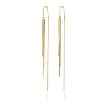 Threader Dangle Earrings Long Tassel Earrings Gold Earrings for Women