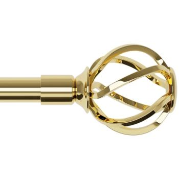 Gold Curtain Rods for Windows 32-50 inch