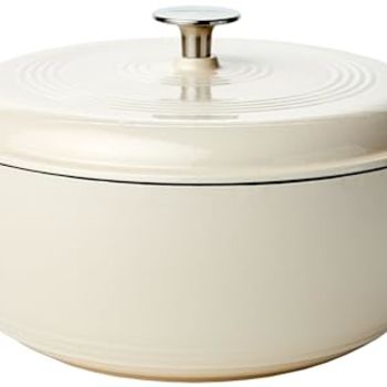 Enameled Cast Iron Covered Round Dutch Oven