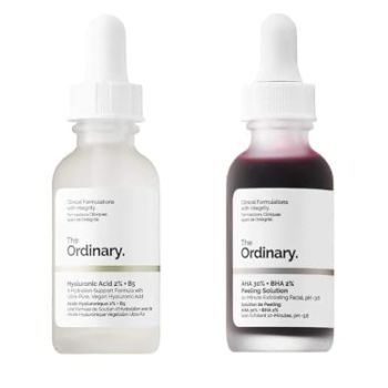 The Ordinary Peeling Solution And Hyaluronic Face Serum! AHA 30% + BHA 2%