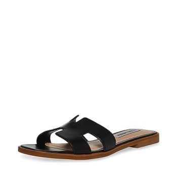 Women's Hadyn Sandal, Black Leather, 7.5