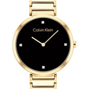 Women's Quartz Ionic Gold Plated Steel and Link Bracelet Watch