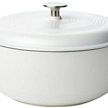 Enameled Cast Iron Covered Round Dutch Oven