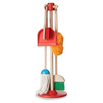 Let's Play House Dust! Sweep! Mop! 6 Piece Pretend Play Set