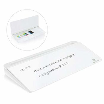 Small Glass Desktop Whiteboard Dry-Erase-Board