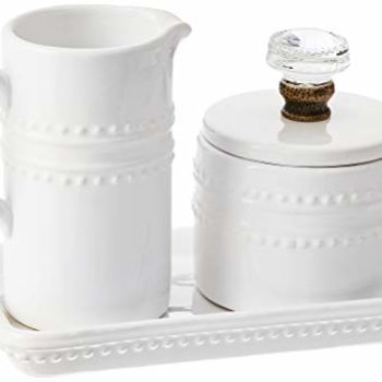 Farmhouse Inspired Vintage Doorknob Cream and Sugar Set