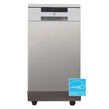 SD-9263SSB 18″ Wide Portable Stainless Steel Dishwasher