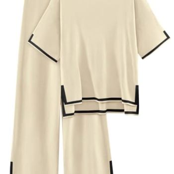 2 Two Piece Lounge Sets Loungewear 2024 Summer Spring Outfits Clothes for Women Matching Sweater Travel Suits