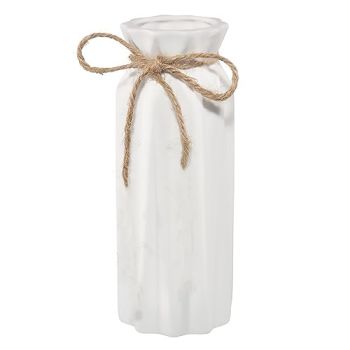 White Ceramic Vase-Flower Vase Dried Flower Vase for Modern Home Decor