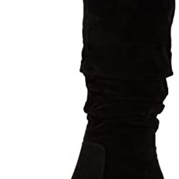 Women's Tall Block Heel Boots, Black, 12