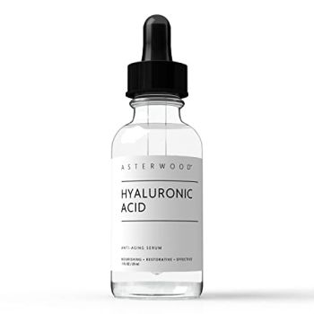 Asterwood Pure Hyaluronic Acid Serum for Face; Plumping Anti-Aging