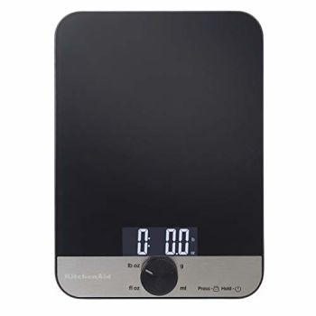 KQ908 Glass Surface 11 Pound Capacity Digital Kitchen and Food Scale