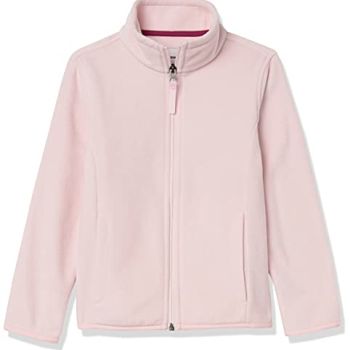 Girls' Polar Fleece Full-Zip Mock Jacket