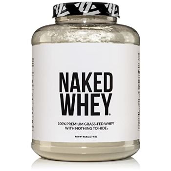 Naked WHEY 5LB 100% Grass Fed Unflavored Whey Protein Powder