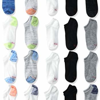 boys Super Value 20-pair Super No Show athletic socks