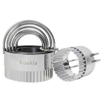 Stainless Steel Biscuit Cutters Set for Baking (5 Pieces)