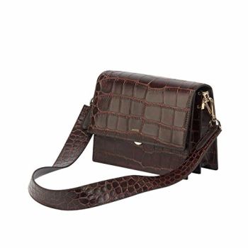 Women's Mini Flap Crossbody (Brown)