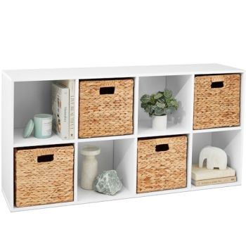 8-Cube 11in Storage Shelf Cubby Organizer Bookcase System for Nursery