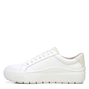 Womens Time Off Platform Slip On Fashion Sneaker,White Smooth,10