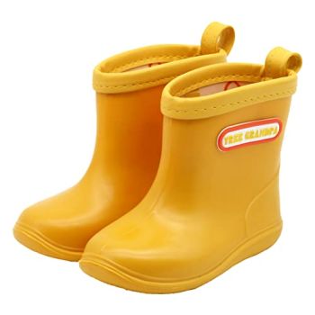 Babys Rain Boots Children Waterproof Shoes for Boys Girls(6 Toddler)