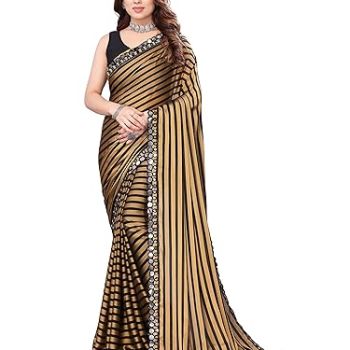 Fab Indian Sarees for Women's Saree New Lehriya Fancy Prints Saree