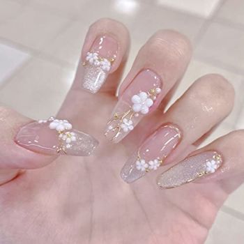 Luxury Long Press on Nails Coffin