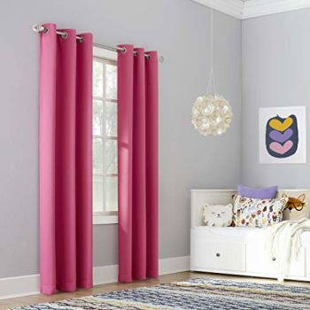 Riley Kids Bedroom Blackout Grommet Curtain Panel