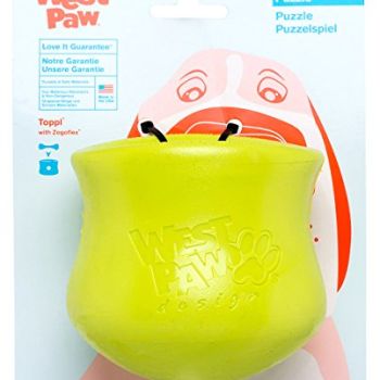 West Paw Zogoflex Toppl Interactive Treat Dispensing Dog Puzzle Play Toy