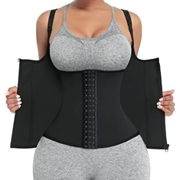 Waist Trainer for Women Corset Vest Body Shaper Cincher Trimmer Tank Top Sport Girdle