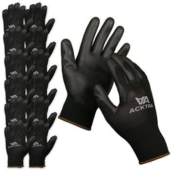 Ultra-Thin PU Safety WORK GLOVES 12 Pairs